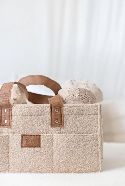 Nappy Caddy Nude -Linen Label