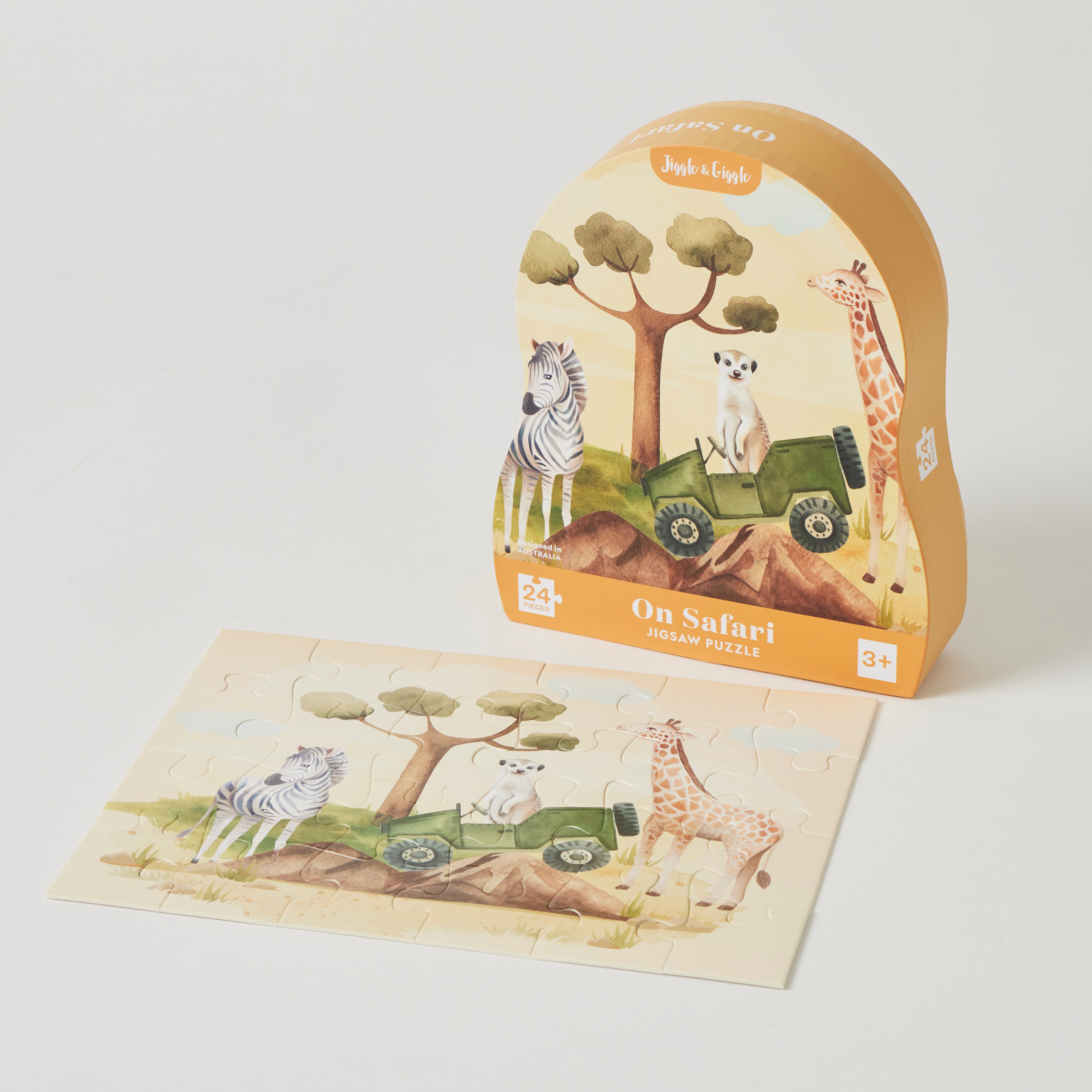 On Safari Jigsaw Puzzle-Jiggle and Giggle.