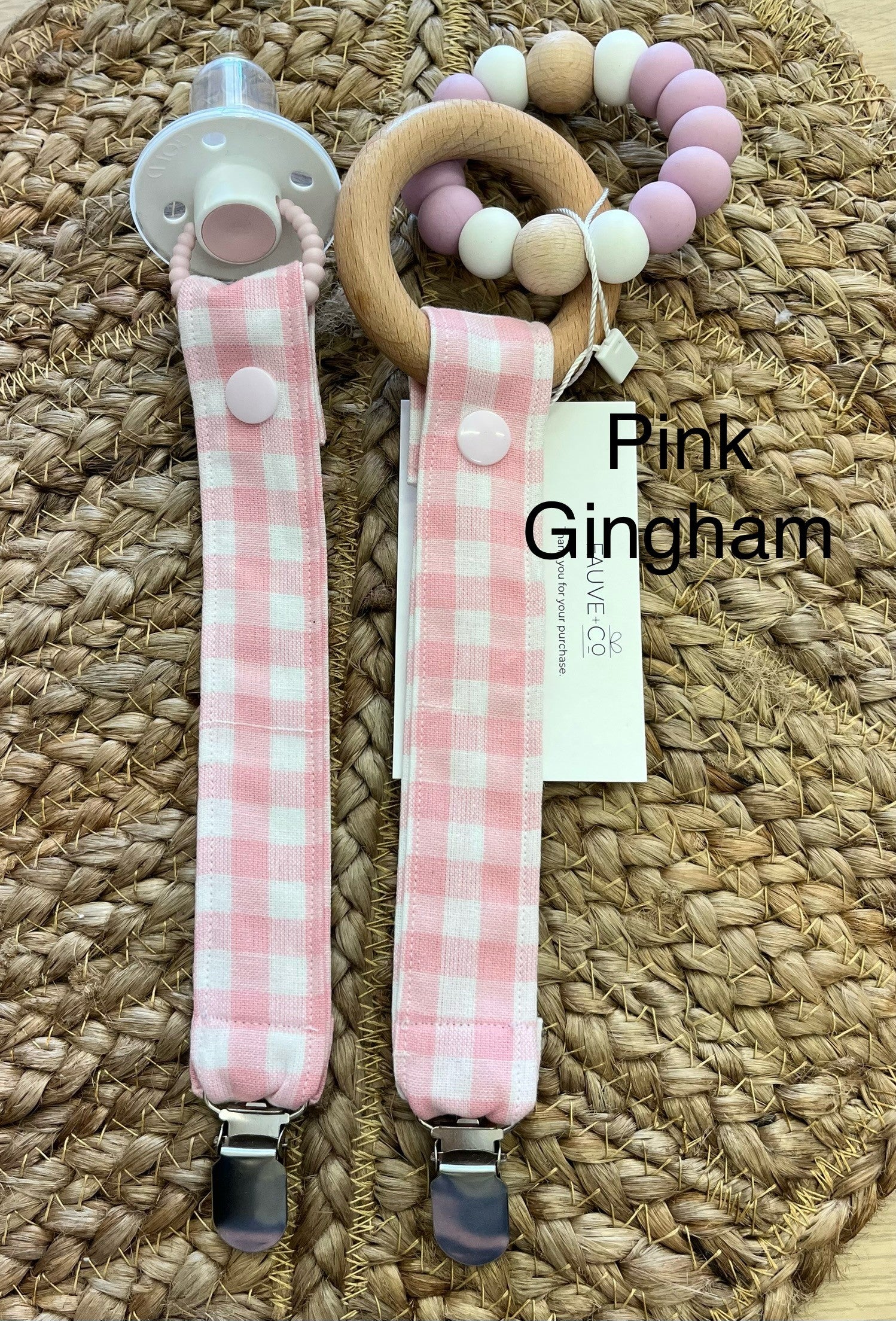 Cotton Pacifier Clips- Everly Lane