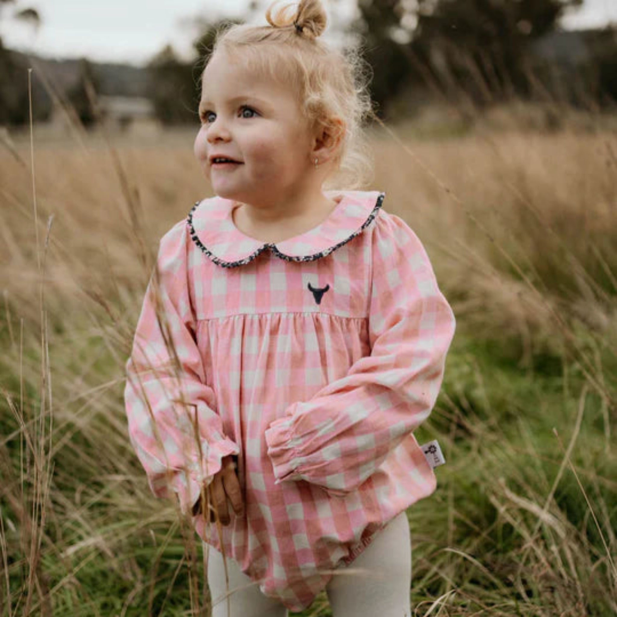 'River' Bubble Romper | Little Windmill Clothing Co