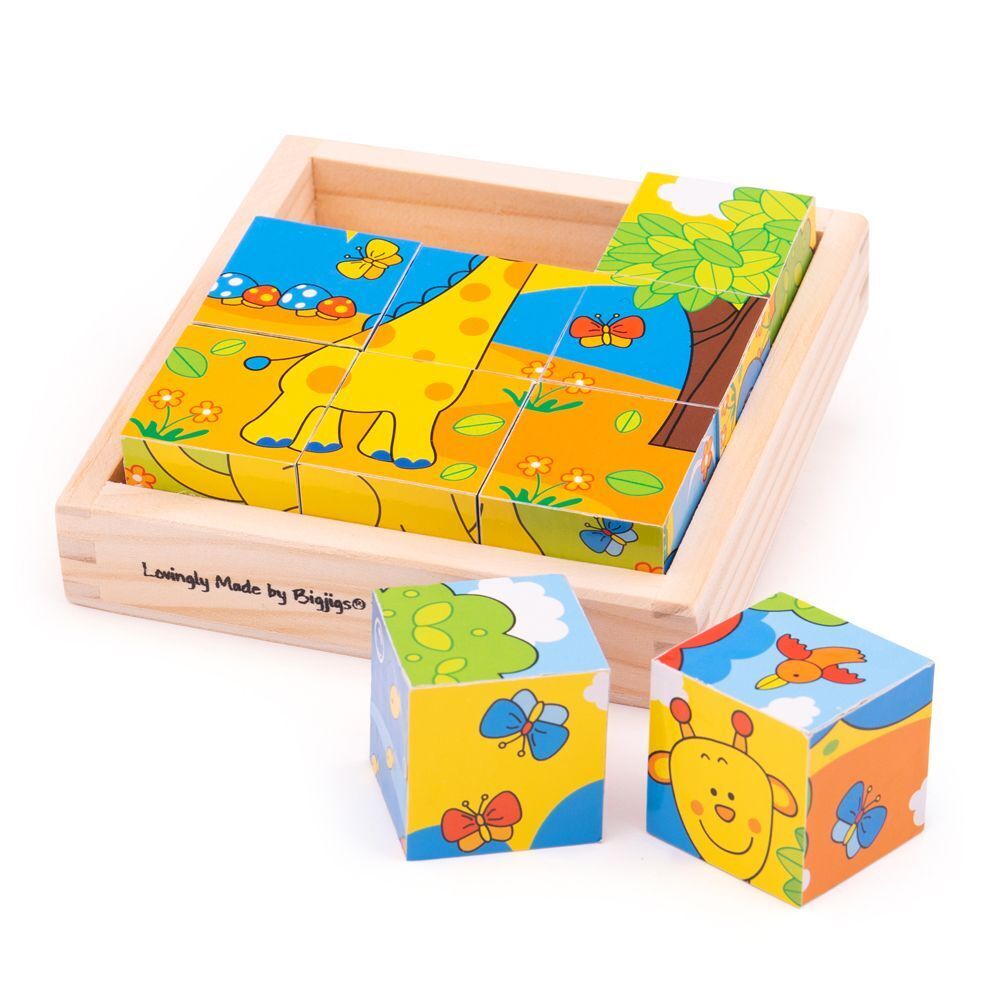 Safari Cube Puzzle-Bigjigs