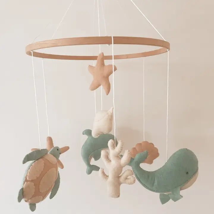 Sea Animals Nursery Mobile- Timber Tinkers