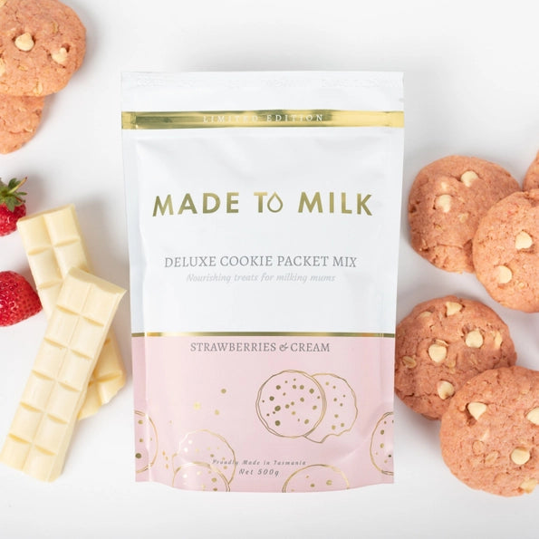 Strawberries & Cream Cookie Packet Mix-Made to Milk