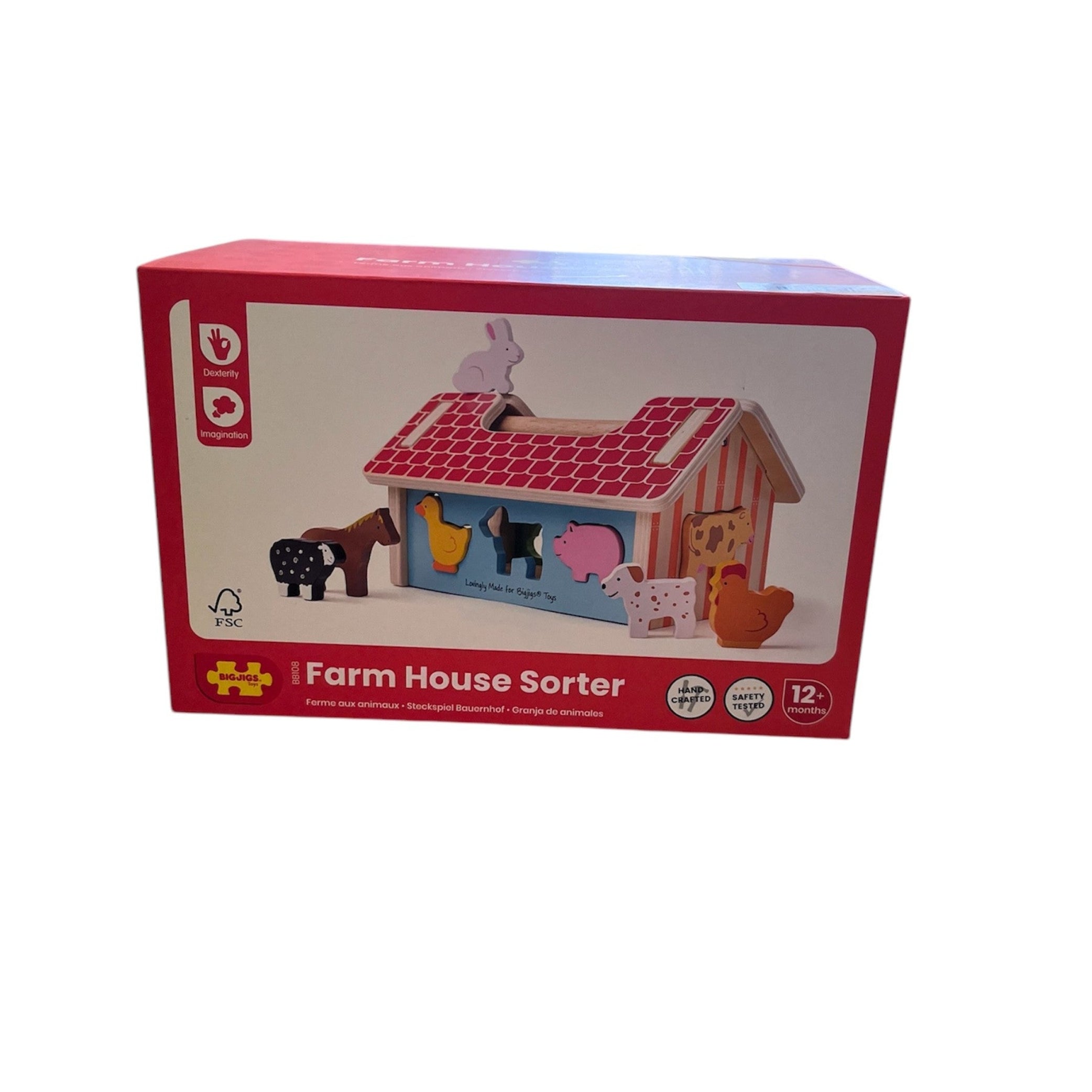 Farm Shape Sorter House-Bigjigs/Artiwood