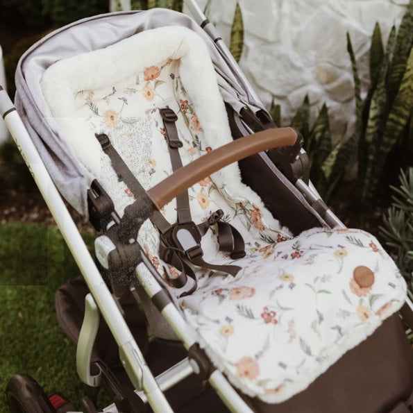 Cozy Fleece Pram Liner-Wild Flower-Oioi