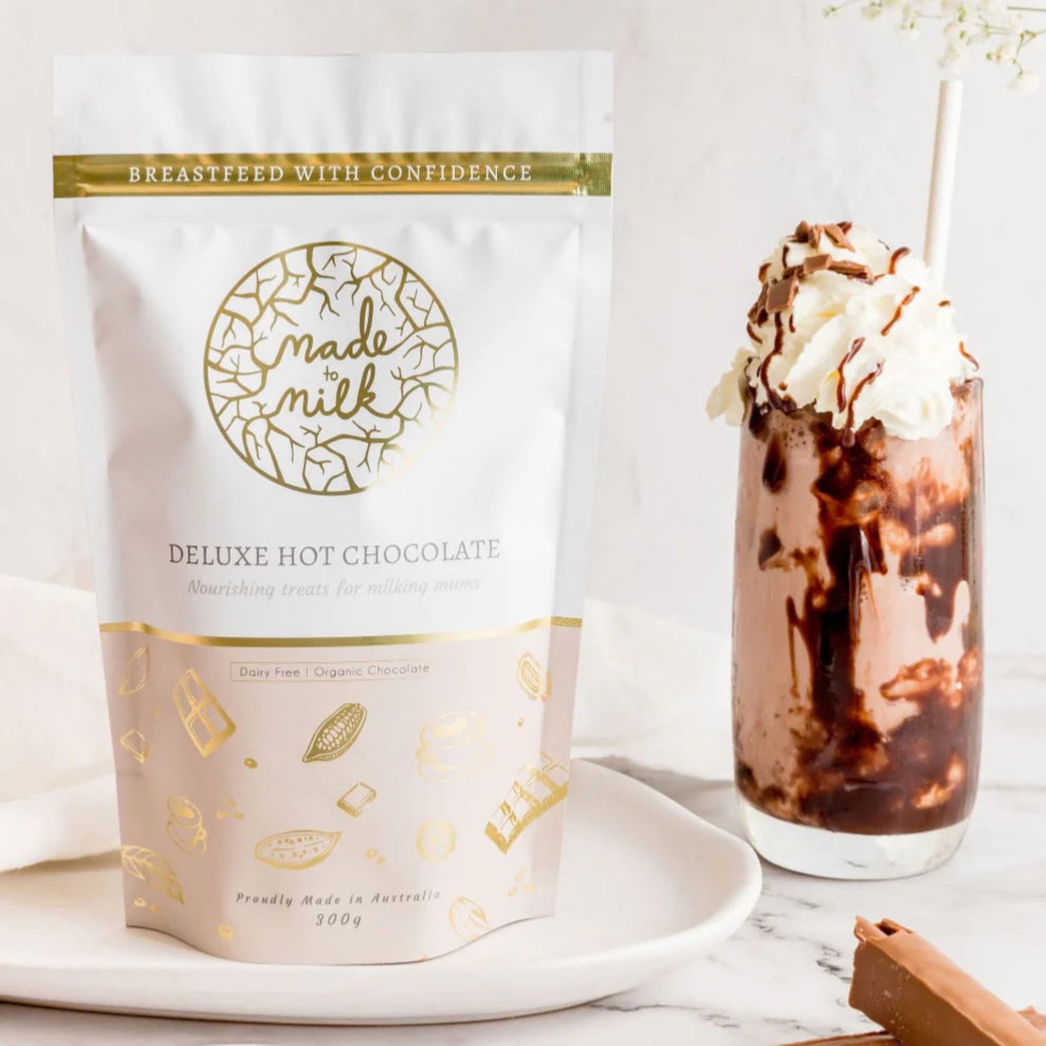 Deluxe Hot Chocolate Lactation Drink- Made to Milk