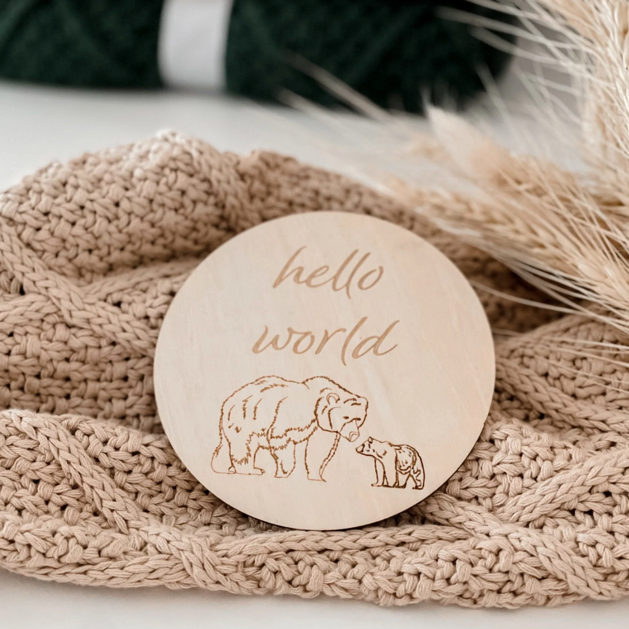 Birth Announcement Disc | Mumma Bear