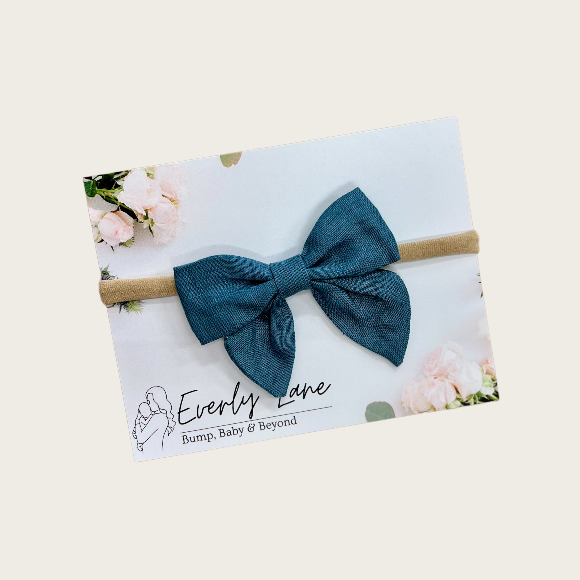 ‘Linen Bow' Headband | Everly Lane