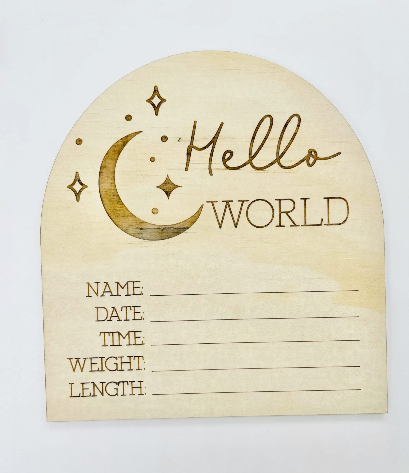 Mystic Moon Birth Announcement Disc -Timber Tinkers